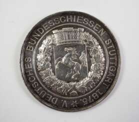 Württemberg: Medaille auf das Deutsche Bundesschiessen Stuttgart 1875.