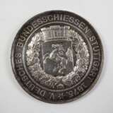 Württemberg: Medaille auf das Deutsche Bundesschiessen Stuttgart 1875. - фото 1