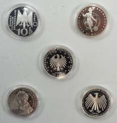 EURO: Bundesrepublik Deutschland, 10 Euro - 5 Exemplare.