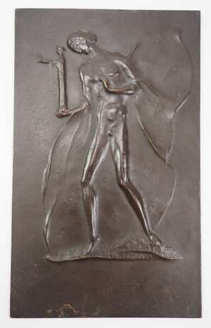 Wand-/ Plakette, 1918, Bronze. - фото 1