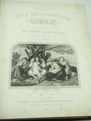 Alte Bibel: Brown's Self-Interpreting Bible. - Foto 3