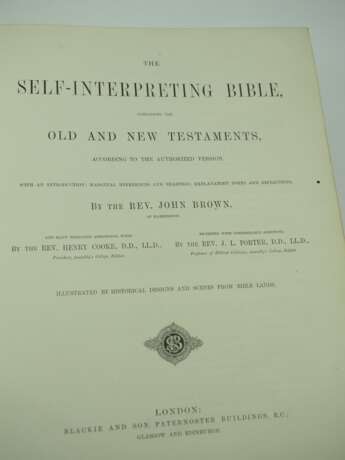 Alte Bibel: Brown's Self-Interpreting Bible. - Foto 4