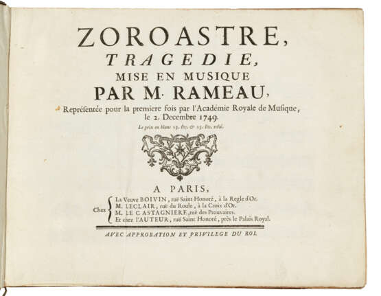 RAMEAU, Jean-Philippe (1683-1764) - Foto 3