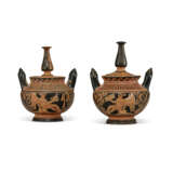 TWO APULIAN RED-FIGURED LIDDED LEBETES GAMIKOI - Foto 1