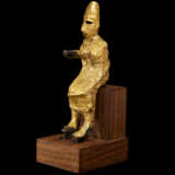 A CANAANITE BRONZE AND SHEET GOLD SEATED DEITY - Foto 5