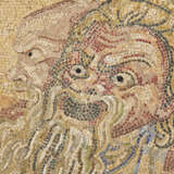A ROMAN MARBLE AND GLASS MOSAIC PANEL WITH THEATRE MASKS - фото 4