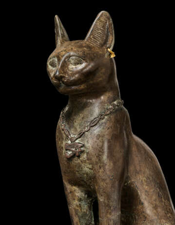 AN EGYPTIAN BRONZE CAT - фото 7