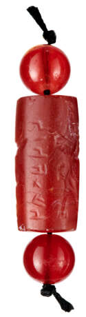 AN ACHAEMENID CARNELIAN CYLINDER SEAL - Foto 3