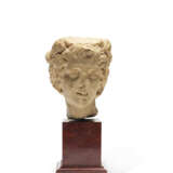 A GREEK MARBLE HEAD OF A SATYR - Foto 1