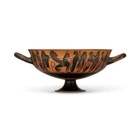 AN ATTIC BLACK-FIGURED SIANA CUP - Foto 4