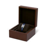 A DIAMOND SET AVENTURINE DIAL HEURE H WATCH WITH BLEU NAVY SWIFT LEATHER STRAP - фото 2