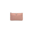 A PINK CAVIAR LEATHER CHEVRON POUCH WITH SILVER HARDWARE - Auktionspreise