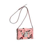 A LIMITED EDITION PINK EPI LEATHER CHAIN FLOWER PRINT PETITE MALLE WITH SILVER HARDWARE - photo 2