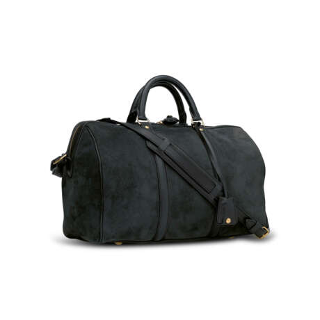 A LIMITED EDITION BLACK SUEDE & CALFSKIN LEATHER SOFIA COPPOLA BAG WITH GOLD HARDWARE - photo 2