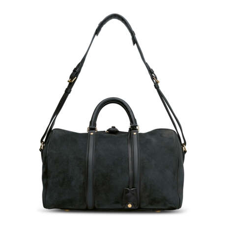 A LIMITED EDITION BLACK SUEDE & CALFSKIN LEATHER SOFIA COPPOLA BAG WITH GOLD HARDWARE - photo 7