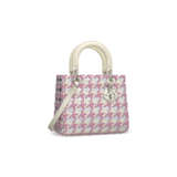 A PINK, WHITE & SILVER TWEED MEDIUM LADY DIOR BAG WITH SILVER HARDWARE - photo 2