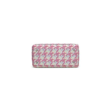 A PINK, WHITE & SILVER TWEED MEDIUM LADY DIOR BAG WITH SILVER HARDWARE - photo 5