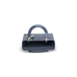 A BLUE QUILTED PATENT LEATHER MEDIUM LADY DIOR WITH LIGHT GOLD HARDWARE - photo 6