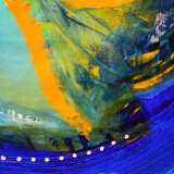 Design Gemälde „Auf den Wellen tanzen“, Leinwand, Ölfarbe, Abstrakter Expressionismus, Landschaftsmalerei, Russland, 2020 - Foto 3