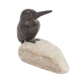SCULPTURE OF THE 20th CENTURY "Kingfisher sitting on a stone". - фото 2