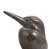 SCULPTURE OF THE 20th CENTURY "Kingfisher sitting on a stone". - photo 4