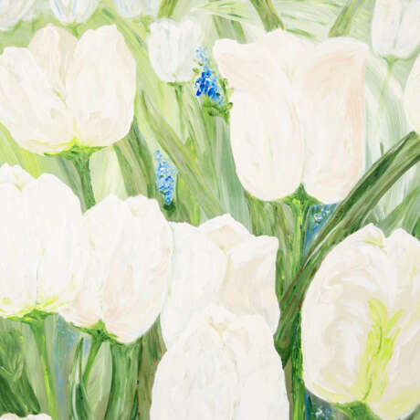 POHLMANN, SUSANNE (1966) "Field with white tulips and hyacinths " 2001 - photo 3