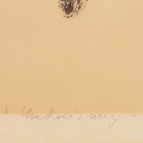 EBERSBACH, HARTWIG (b. 1940), 2 abstract watercolors from "Kaspars Tagebuchblätter", - фото 3