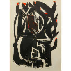 GRIESHABER, HELMUT ANDREAS PAUL "Monkey with branch" 1962