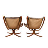 SIGURD RESSELL "Pair of Falcon chairs and stools". - photo 3