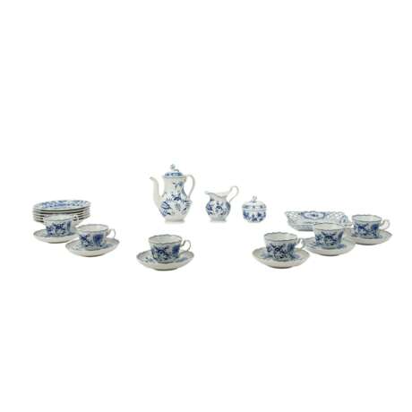 MEISSEN 22-piece coffee service 'Onion pattern', 1st and 2nd choice, 20th century. - Foto 1