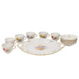 MEISSEN 13-piece mocha service 'Flower 3', 1st choice, 20th c. - фото 1