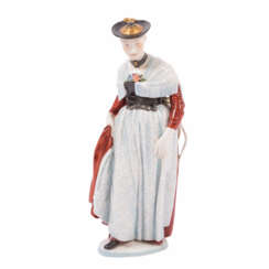 NYMPHENBURG PORCELAIN FIGURE Miesbacherin,