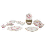 HEREND 30-piece dinner service 'Indian purple' and 1 platter 'Apponyi purple', 20th c. - Foto 1