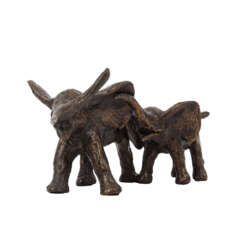 ARETZ, KURT (1934-2014), "Pair of young elephants",