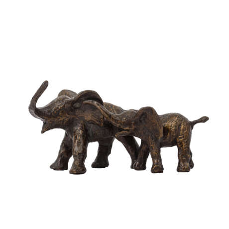 ARETZ, KURT (1934-2014), "Pair of young elephants", - photo 2