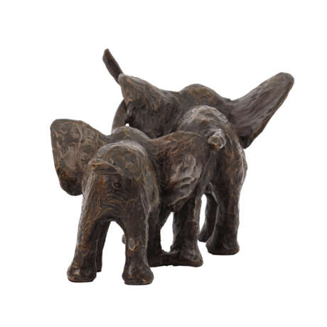 ARETZ, KURT (1934-2014), "Pair of young elephants", - photo 3
