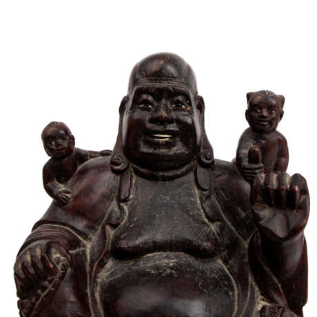 Three deities made of wood. CHINA: - photo 3