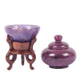 2 miniature vessels made of precious stone. CHINA: - фото 2