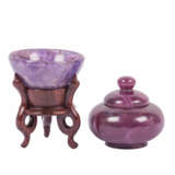 2 miniature vessels made of precious stone. CHINA: - photo 3