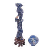 Two carvings of lapis lazuli. CHINA: - фото 4