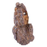 Small sculpture of a scholar made of Boulder opal. CHINA, - фото 4