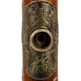 Large wooden opium pipe. CHINA, - фото 4