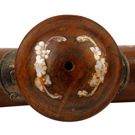 Large wooden opium pipe. CHINA, - Foto 9