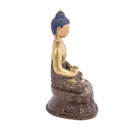 Bronze Amitabha Buddha. TIBET, 1st half of the 20th century, - Foto 2