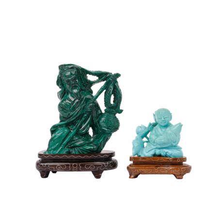 2 sculptures made of precious stone: CHINA: - photo 1