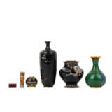 Set of 5 pieces, enamel and cloisonné, CHINA and JAPAN: - фото 3