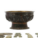 Silver 900 footed bowl, TIBET - фото 6