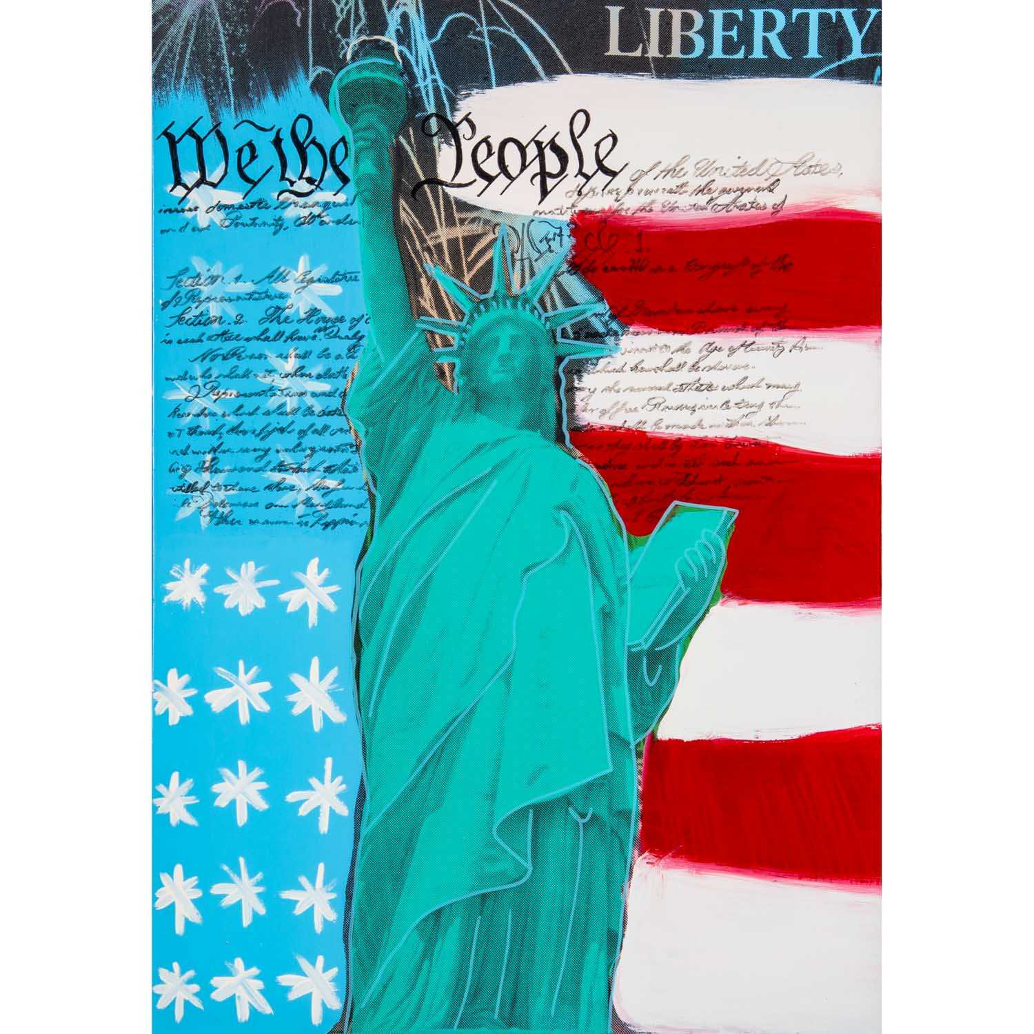 KAUFMAN, STEVE (1960-2010),'Liberty/We the Poeple', 20th/21st c.,