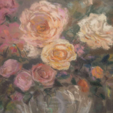 STARKER, ERWIN (1872-1938), "Still life with roses in glass vase", - Foto 4