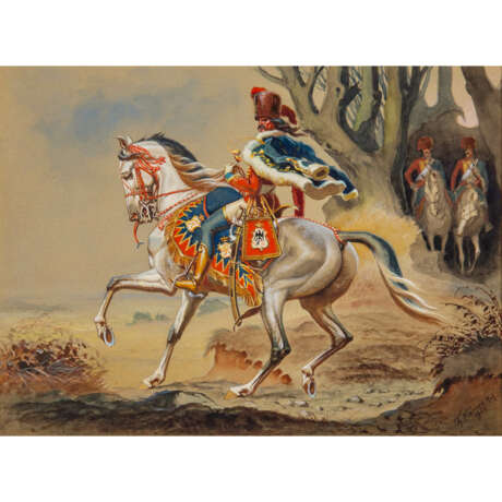 KÄRNER, THEODOR (1884-1966), "Royal Prussian Riders on Horseback." - photo 1